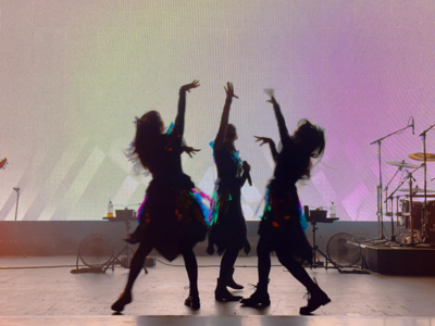 On stage media image