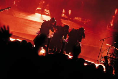 On stage media image