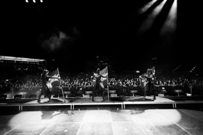 On stage media image