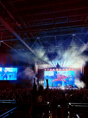 On stage media image