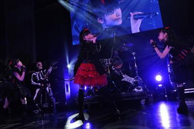 On stage media image